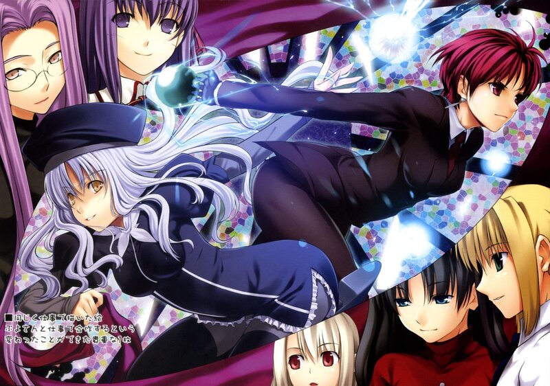 Fate/stay night characters in action