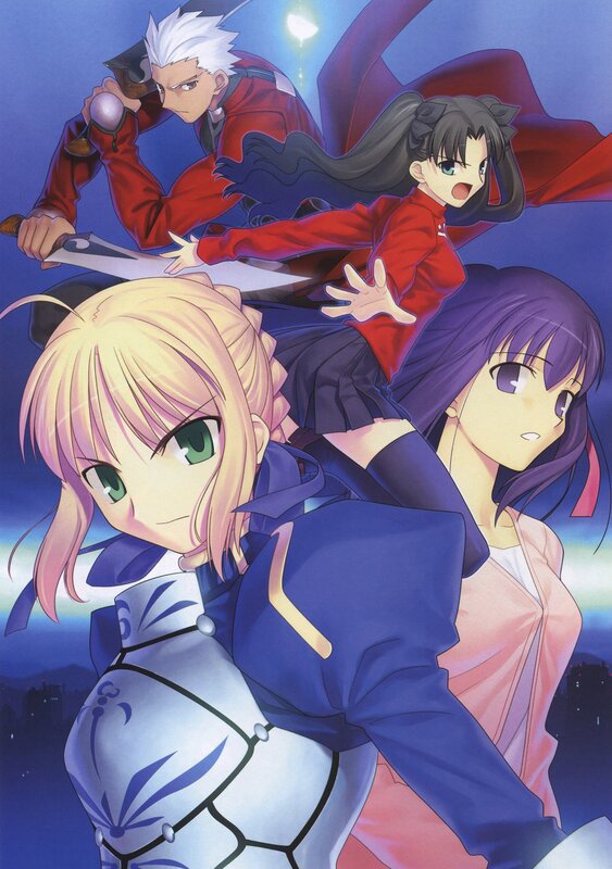 Fate/stay night characters in action