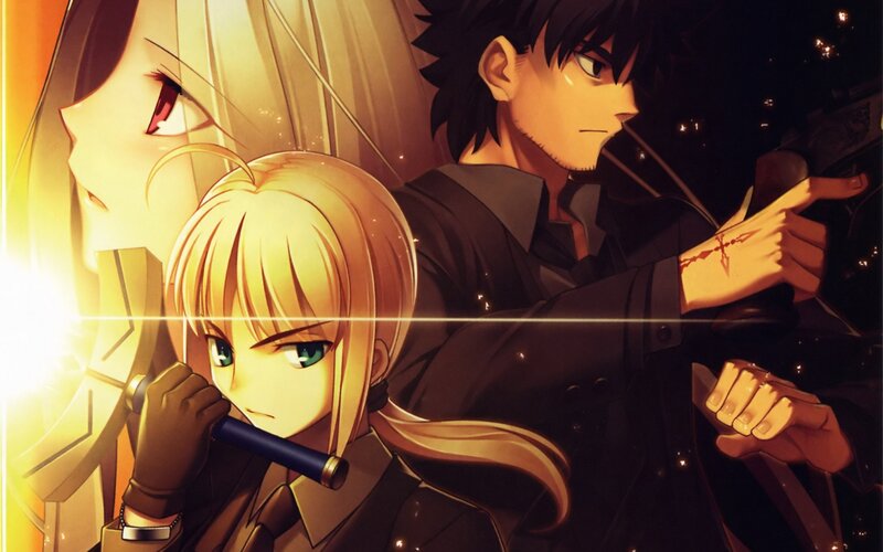 Fate/stay night characters in action