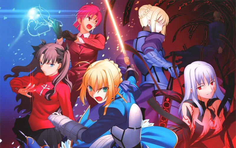 Fate/stay night characters in battle