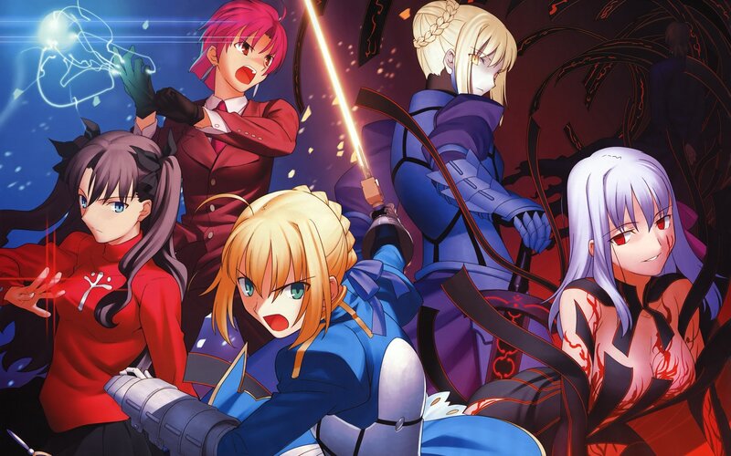 Fate/stay night characters in battle