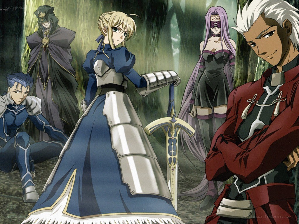 Fate/stay night characters in forest