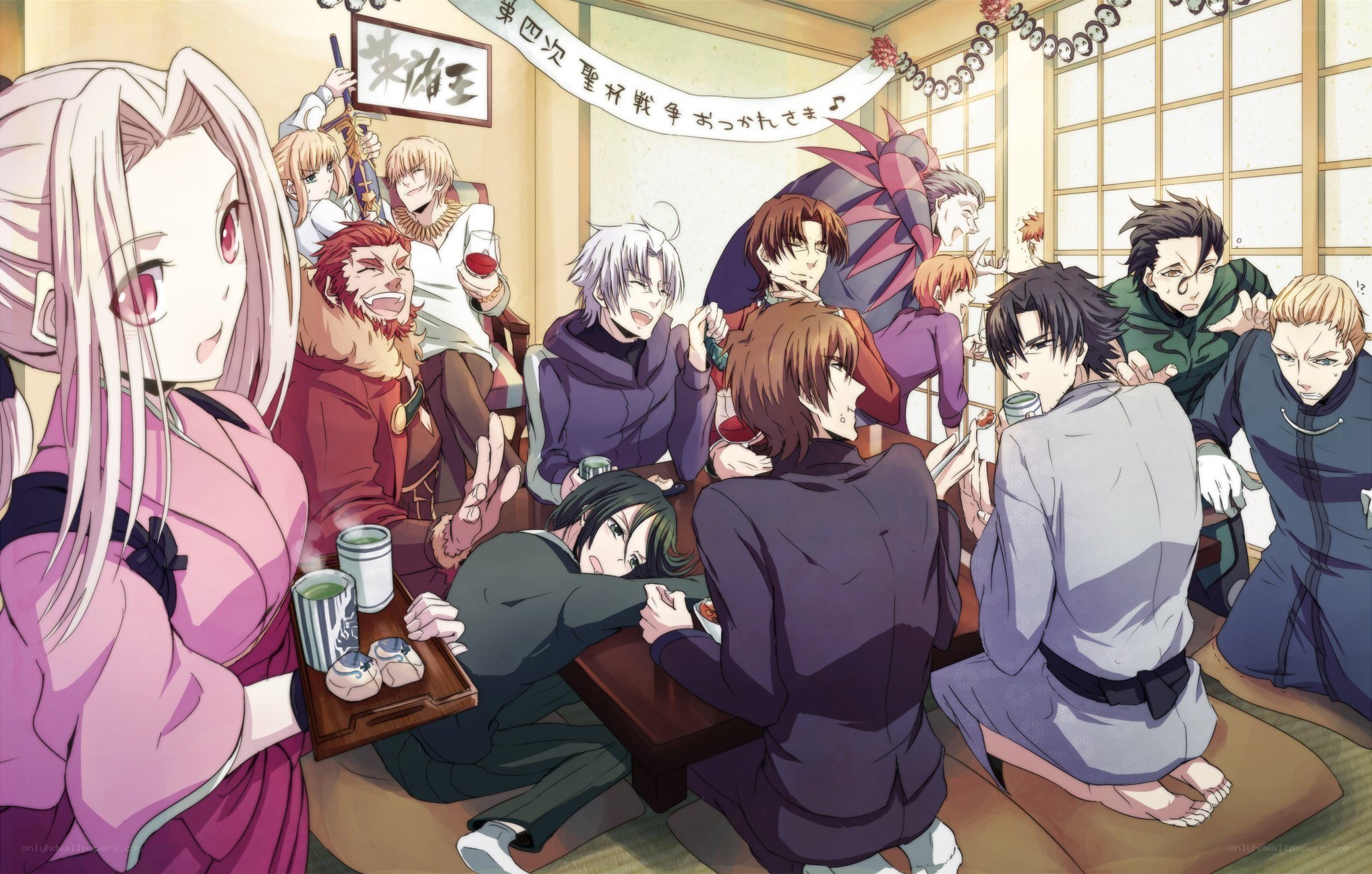 Fate/stay night characters party