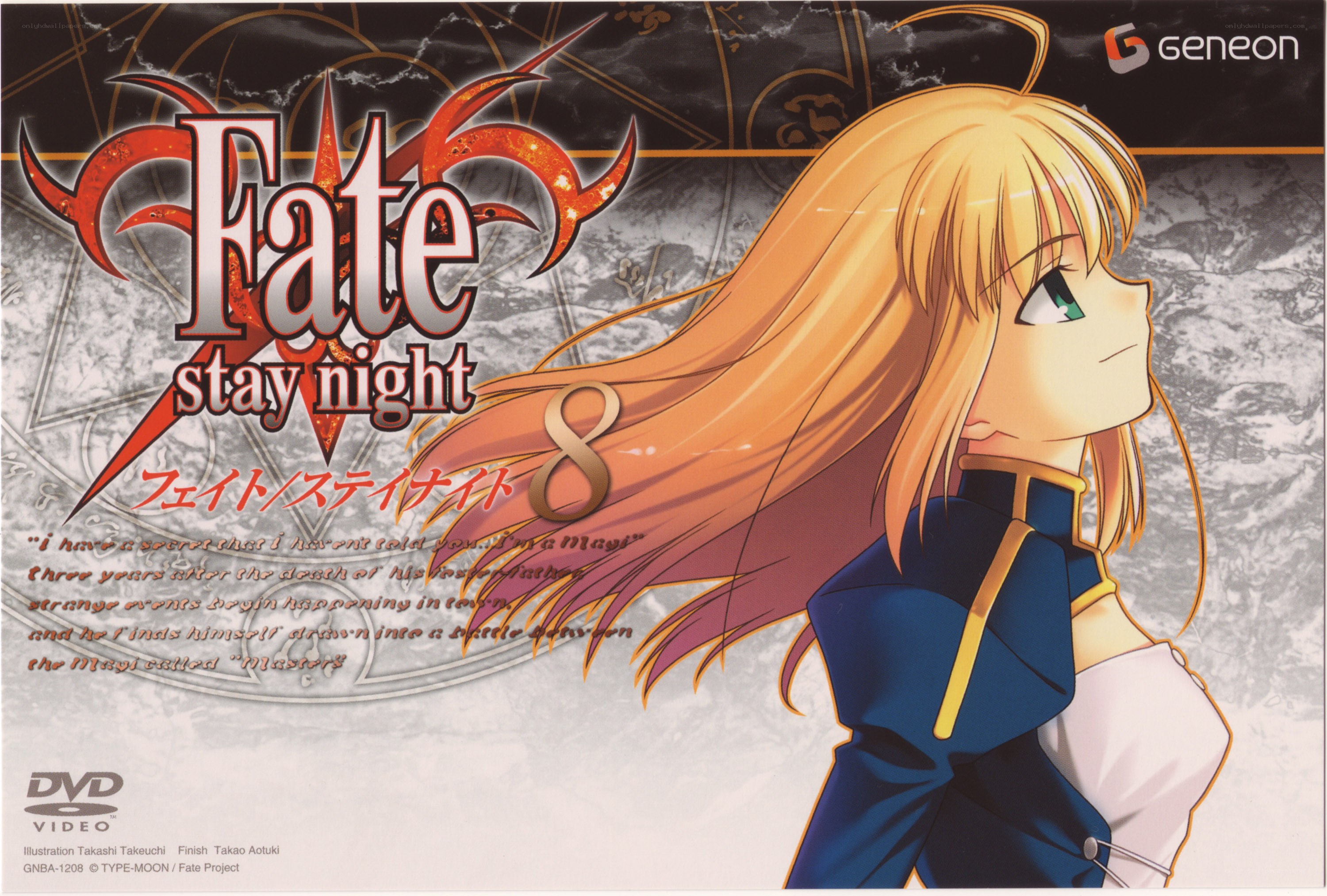 Fate/stay night DVD cover