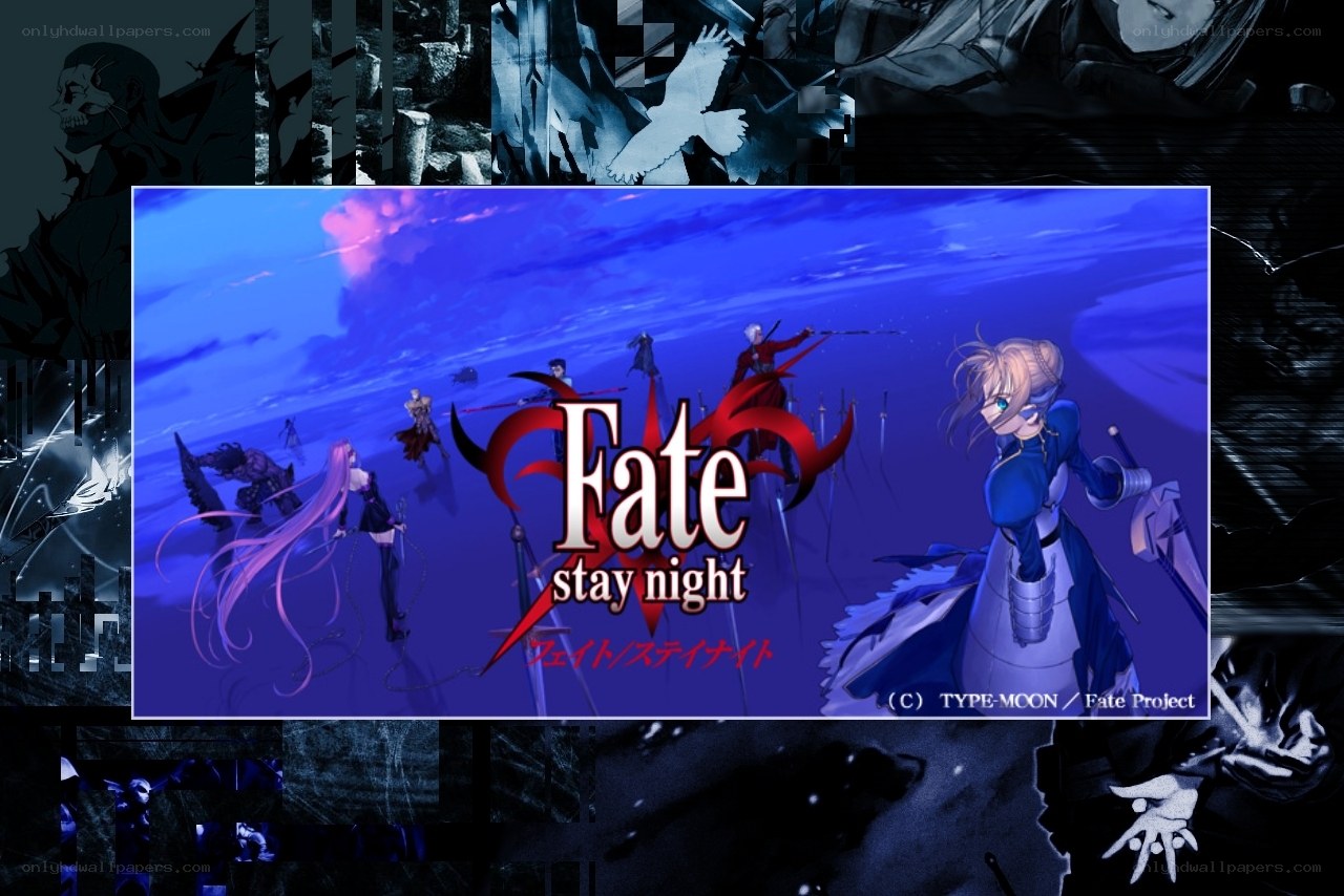 Fate/stay night title screen