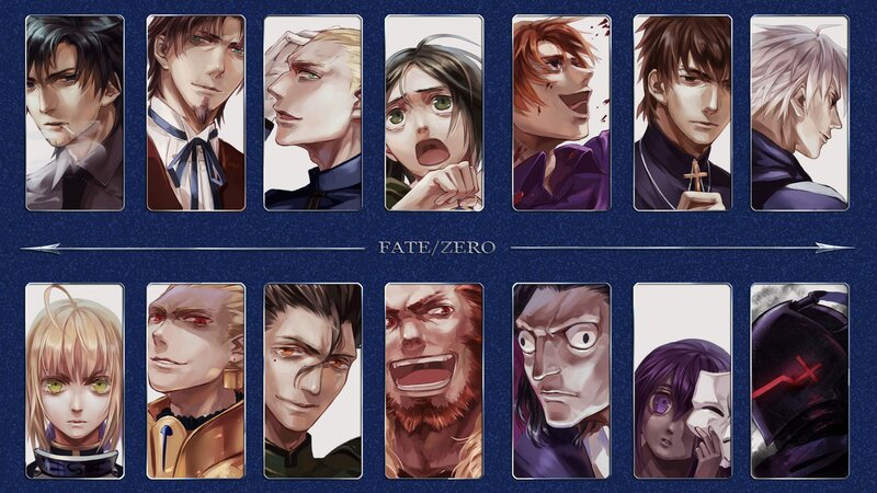 Fate/Zero character portraits