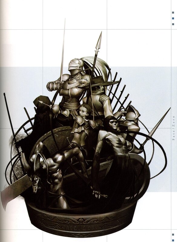 Fate/Zero character sculpture
