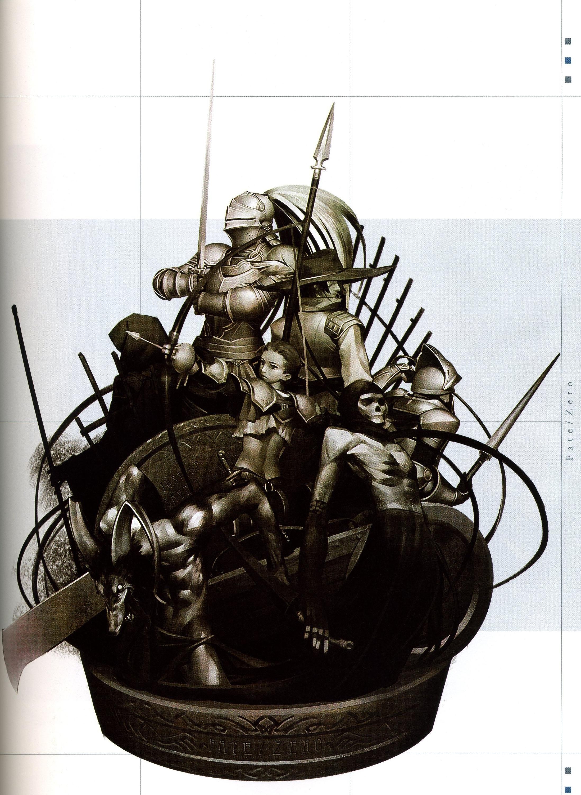 Fate/Zero character sculpture
