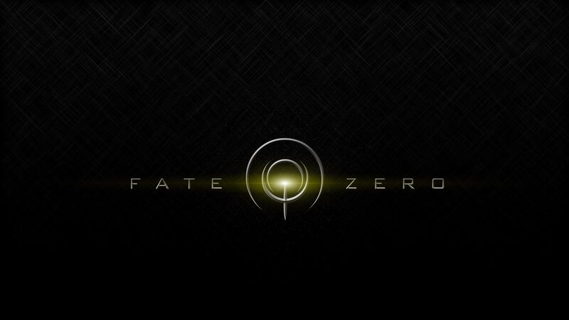 Fate/Zero Logo — Black, Dramatic, Digital Art