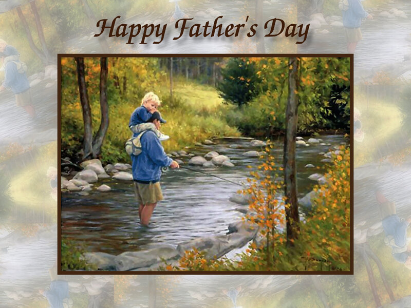 Father and Child Fishing