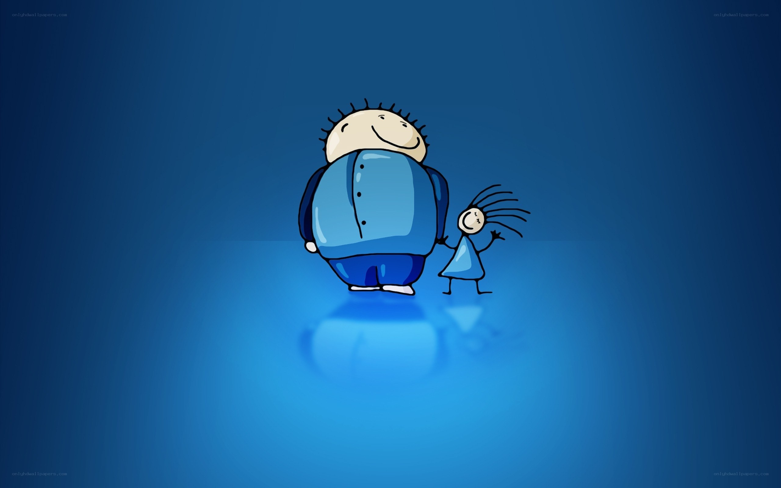 father and child illustration