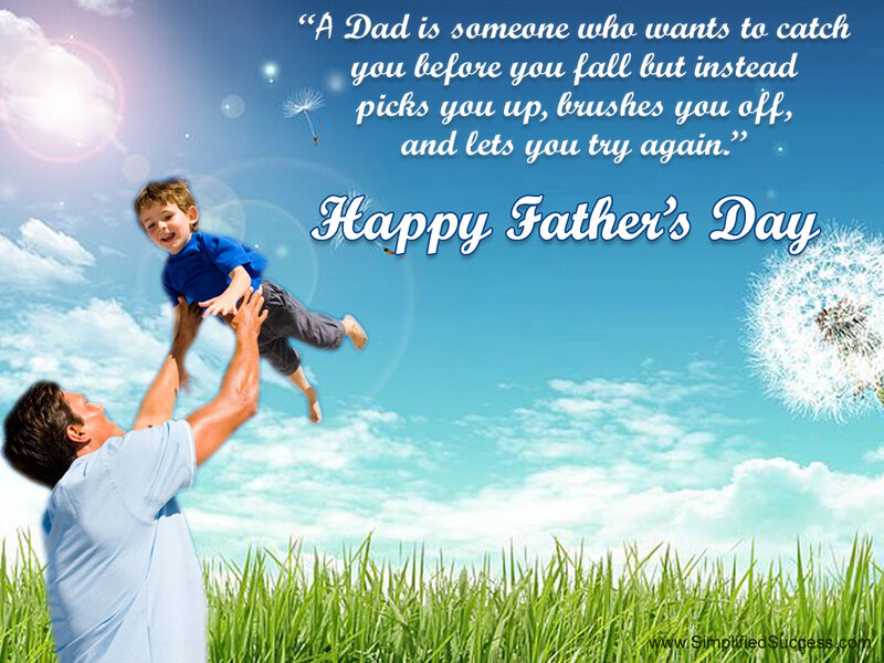 Father Lifting Son