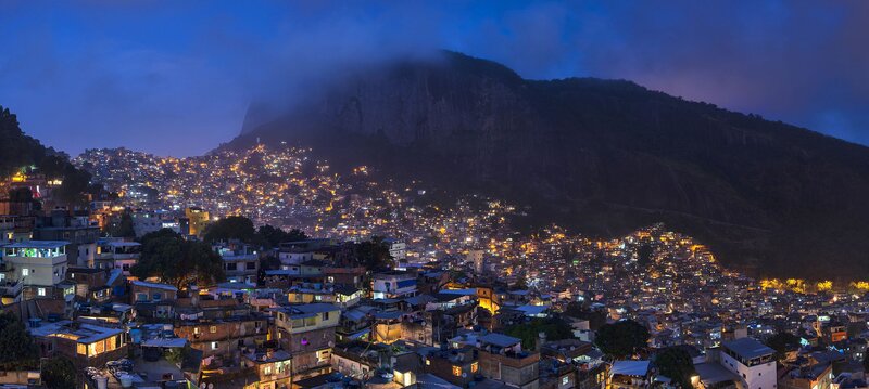 Favela at Night