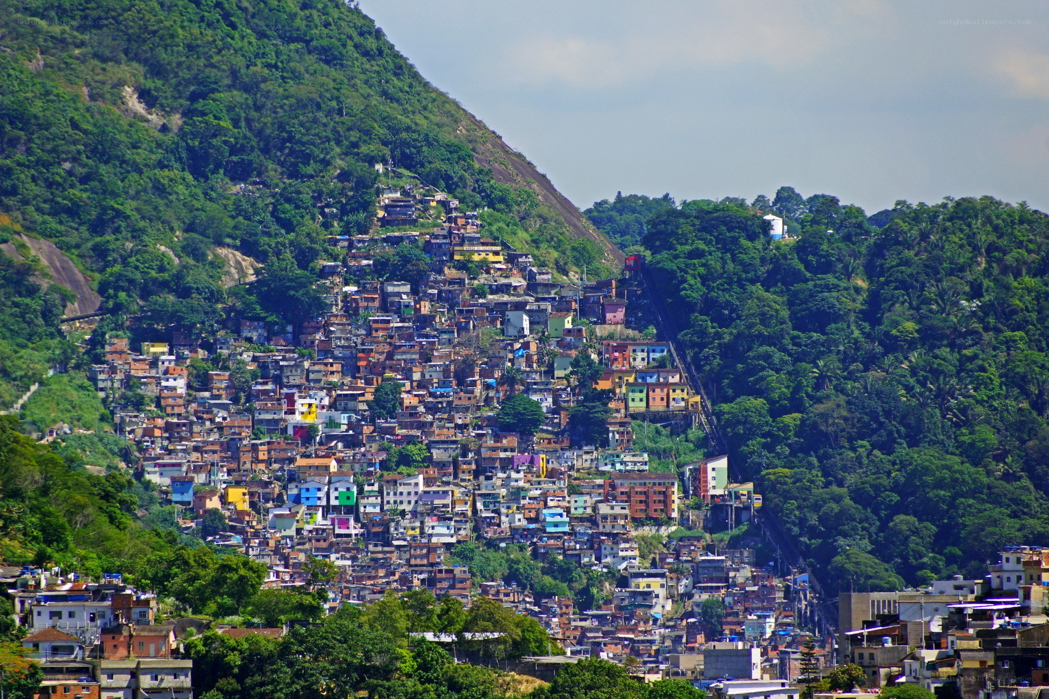 Favela on a hillside