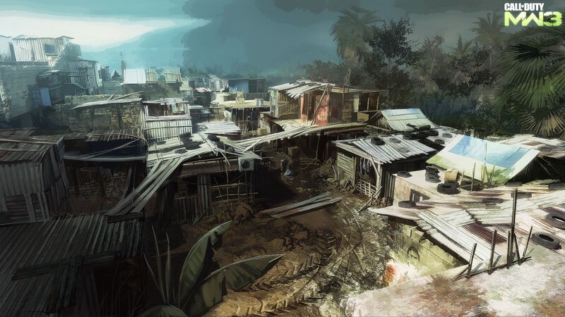 Favela scene from Call of Duty