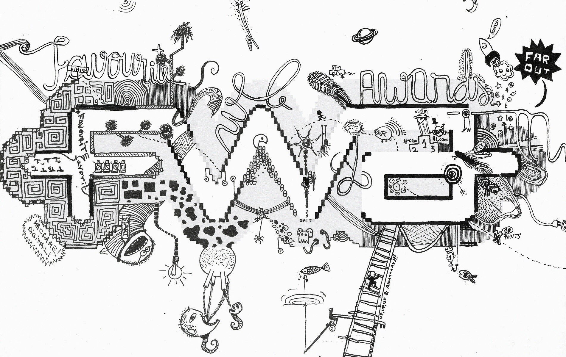 Favourite Web Awards illustration
