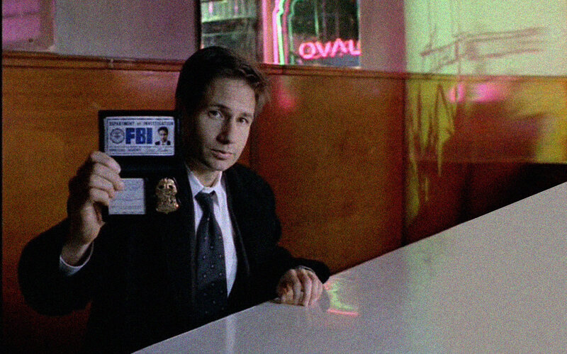 FBI agent showing badge