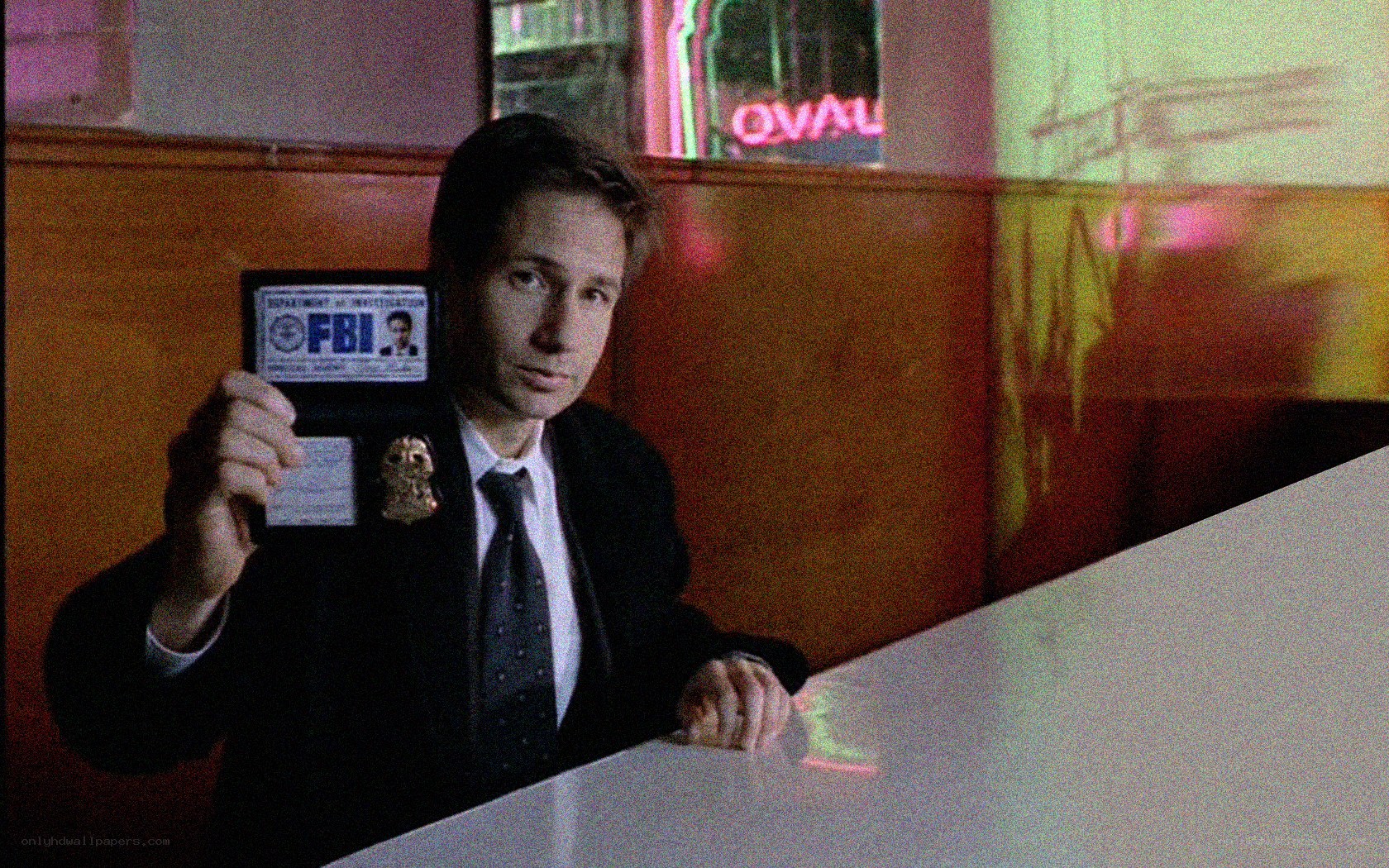 FBI agent showing badge