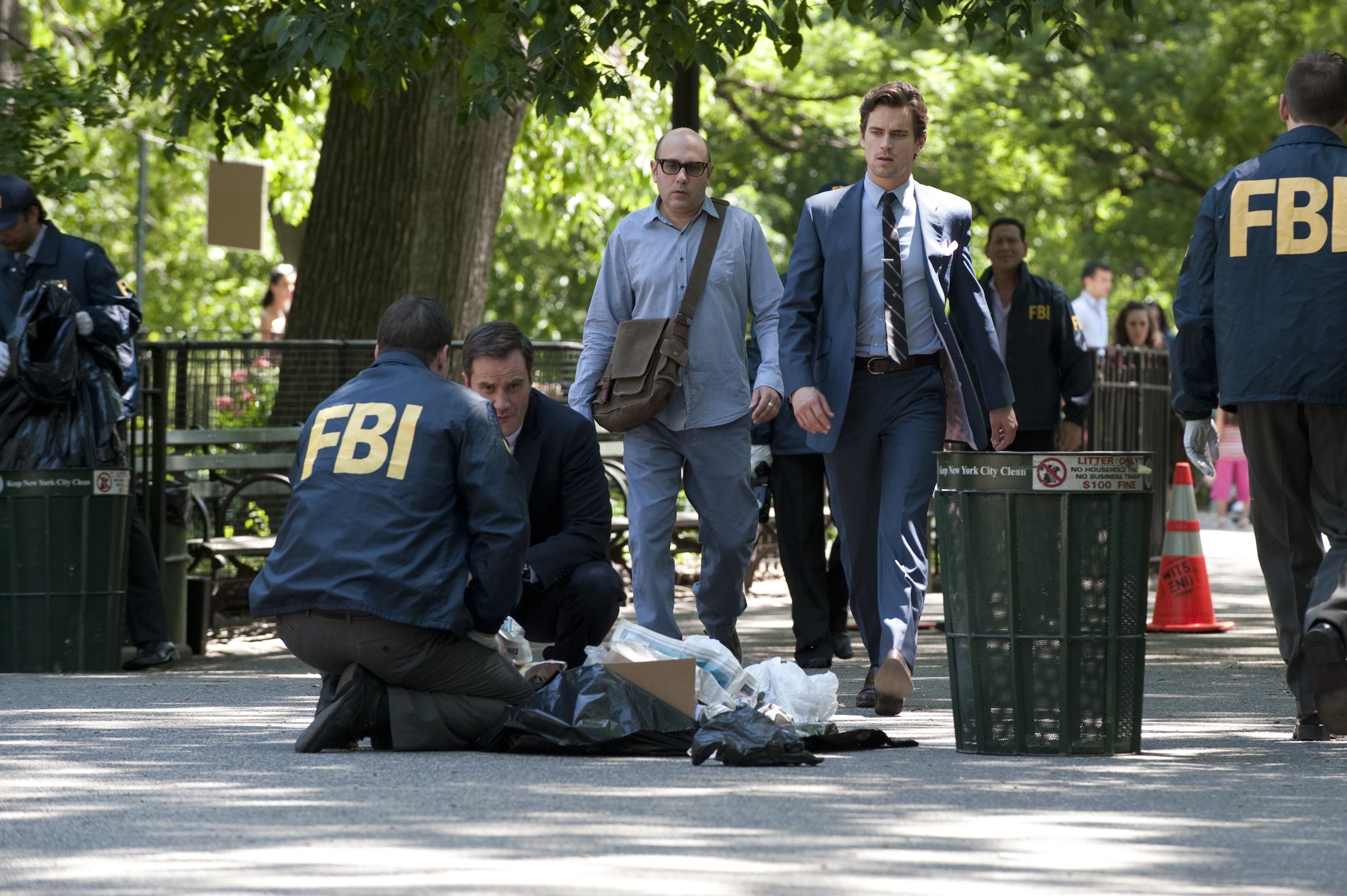 FBI agents at crime scene