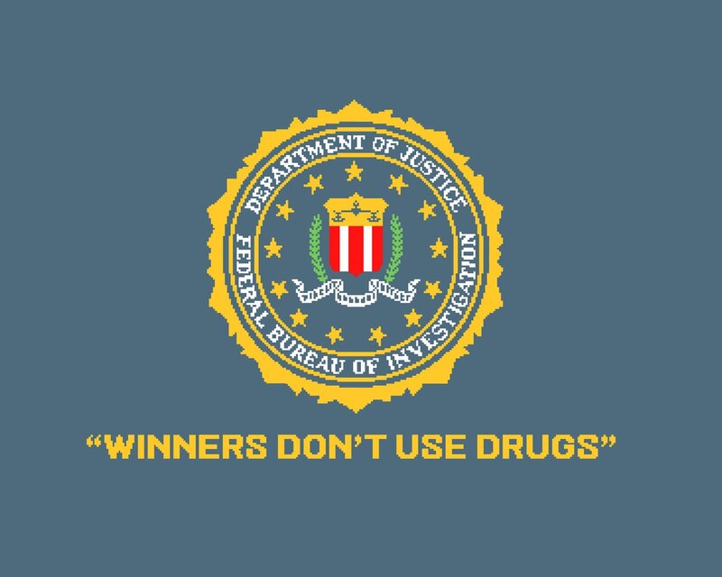 FBI logo with quote
