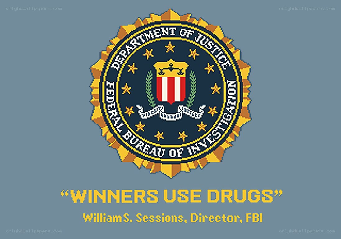 FBI logo with quote