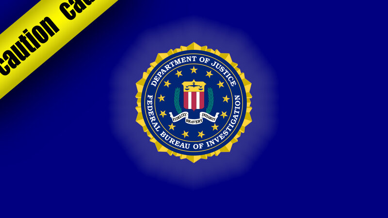 FBI Seal on Blue Background — Official