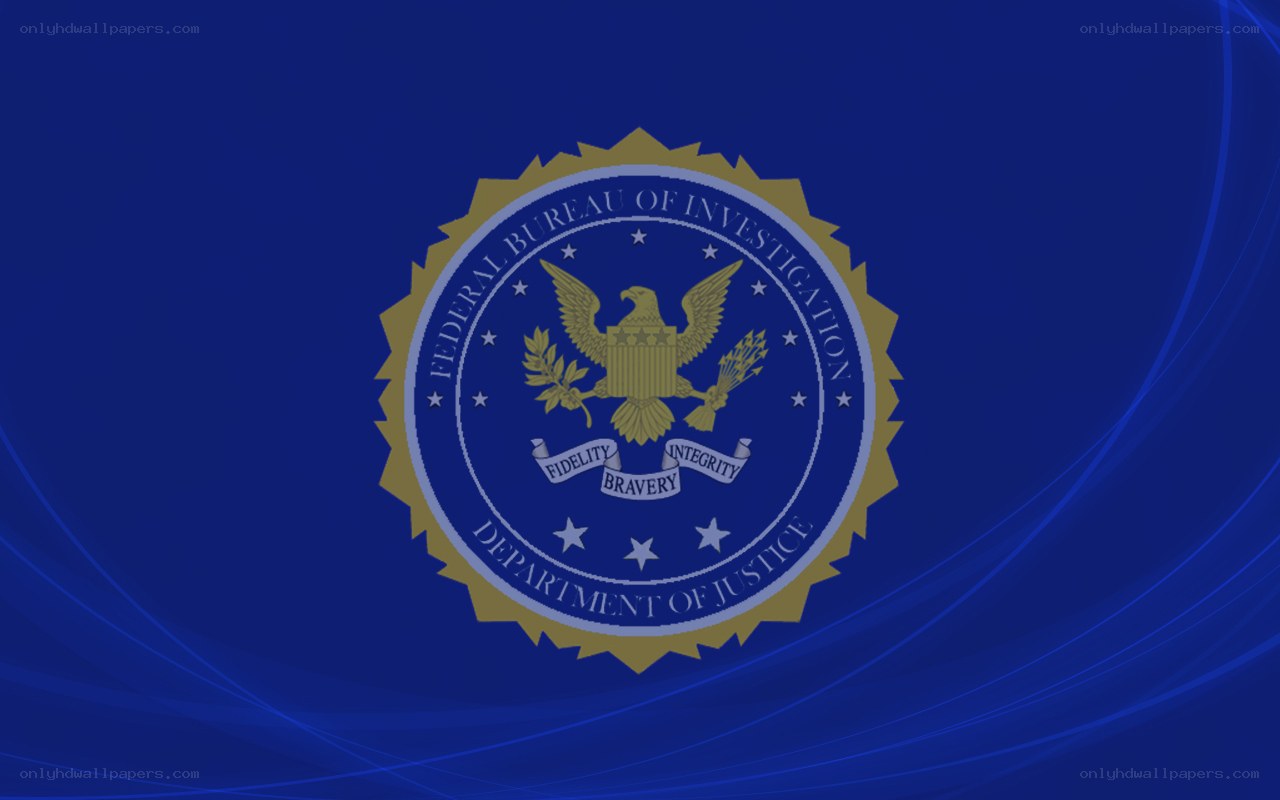FBI seal on blue background