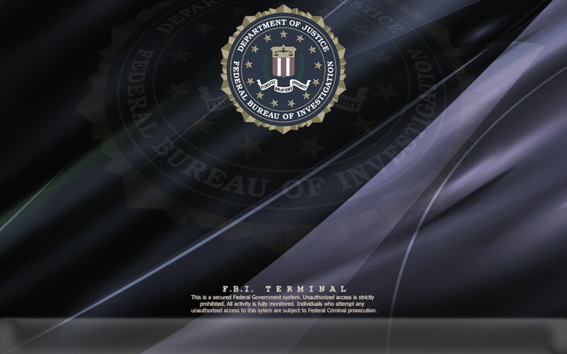 FBI Terminal Login Screen