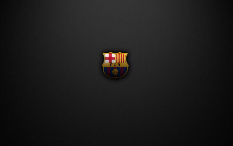 FC Barcelona Crest — Black, Minimalist, Digital Art