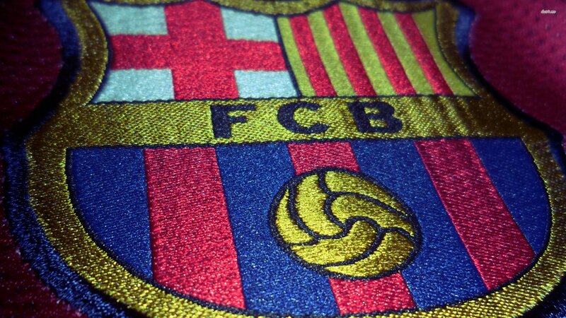 FC Barcelona Crest — Blue, Dramatic, Photograph
