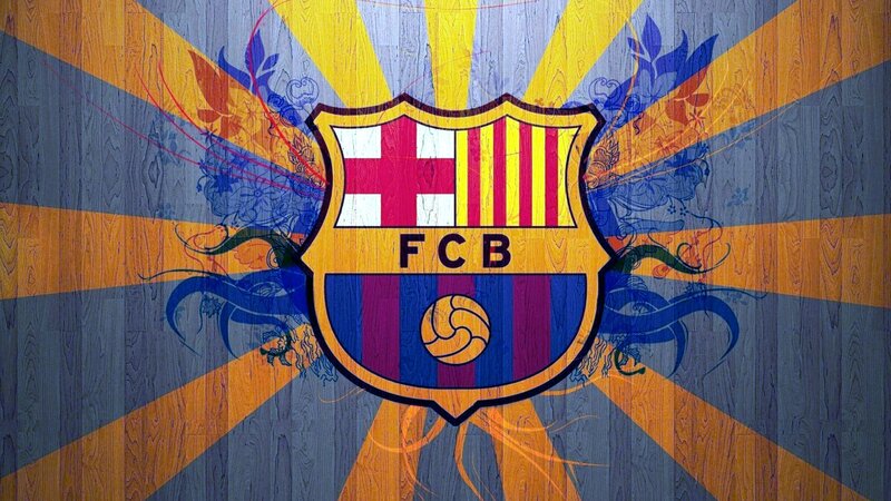 FC Barcelona Crest — Blue, Dynamic, Digital Art