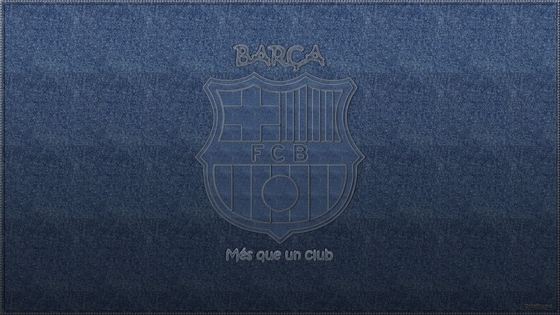 FC Barcelona Crest — Blue, Neutral, Digital Art