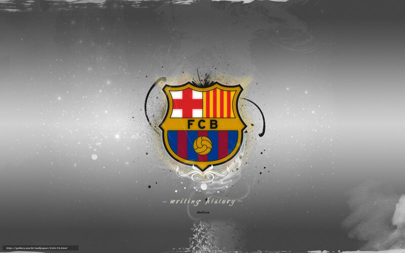 FC Barcelona Crest — Gray, Dramatic