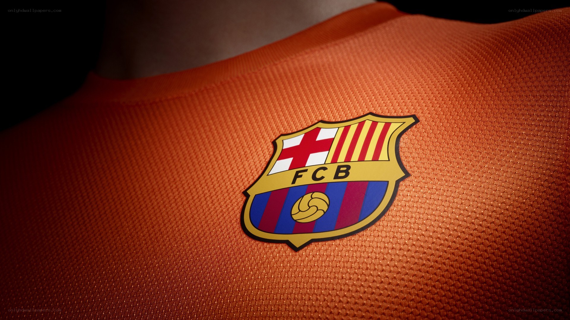 FC Barcelona crest on jersey