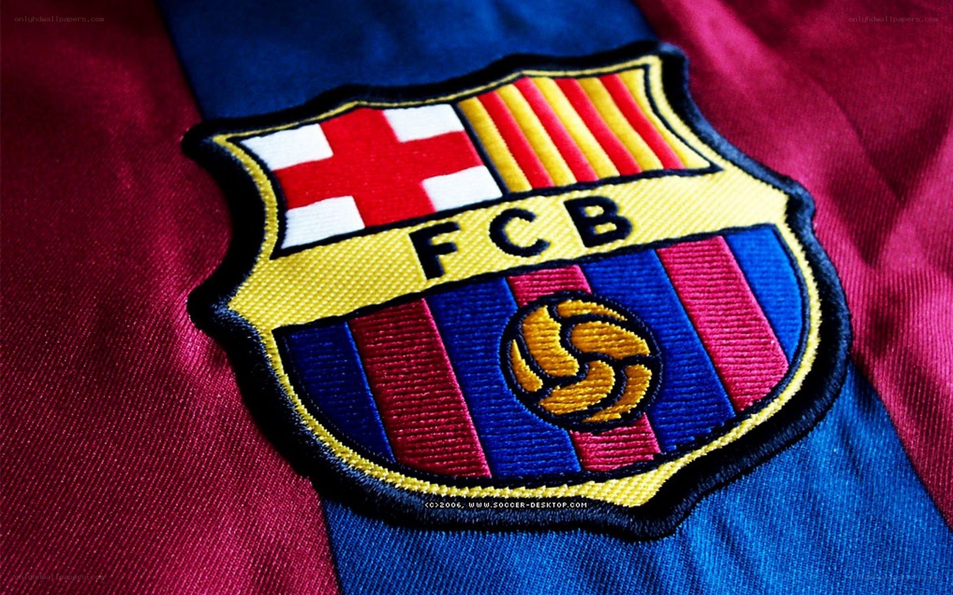 FC Barcelona crest on jersey