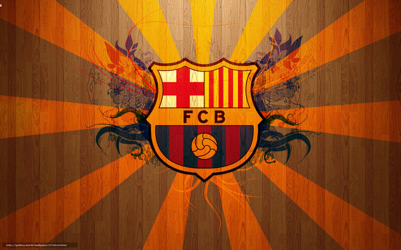 FC Barcelona Crest — Orange