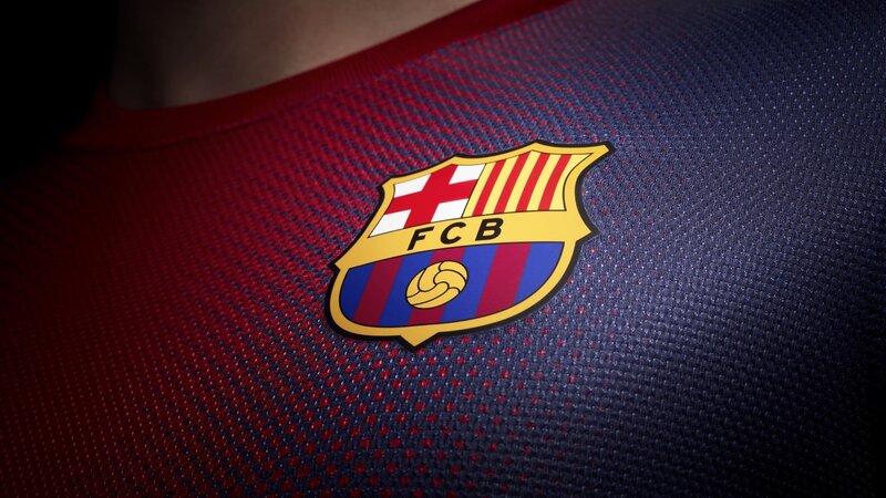 FC Barcelona Crest — Red, Dramatic, Photograph