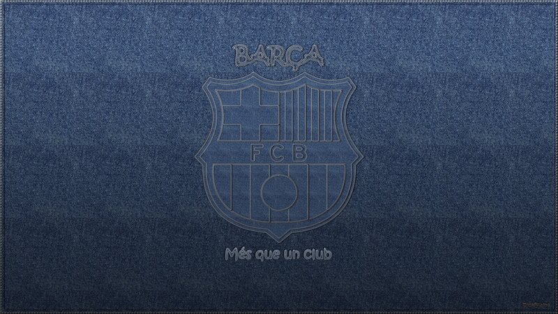FC Barcelona denim wallpaper