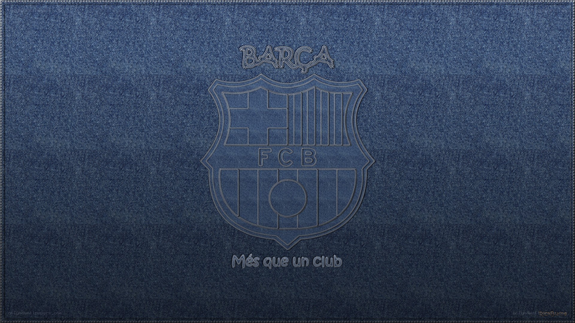 FC Barcelona denim wallpaper