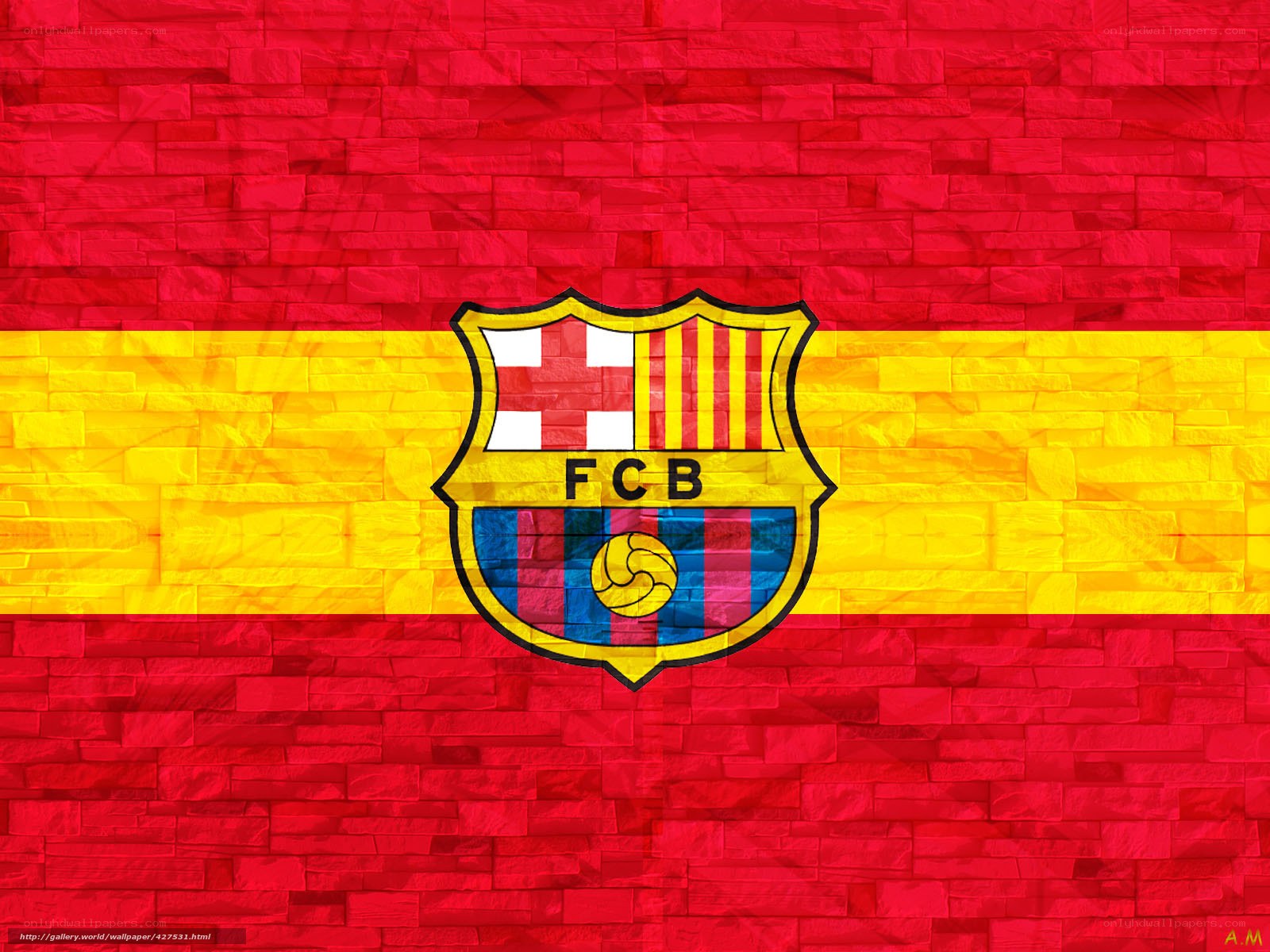 FC Barcelona flag wallpaper