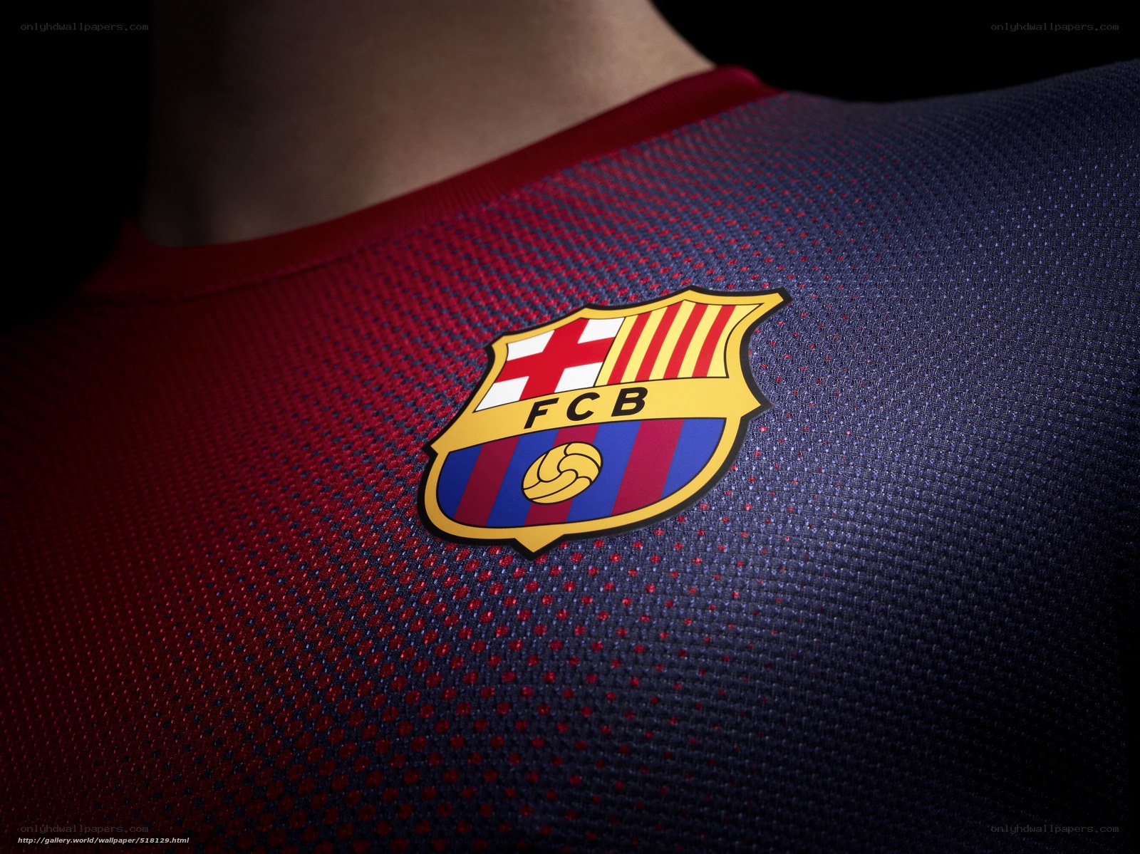 FC Barcelona jersey close-up