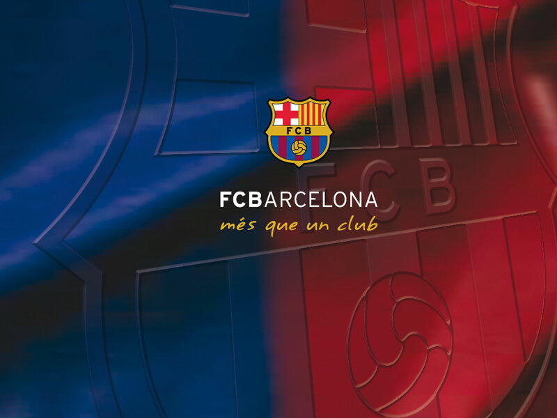 FC Barcelona logo and slogan