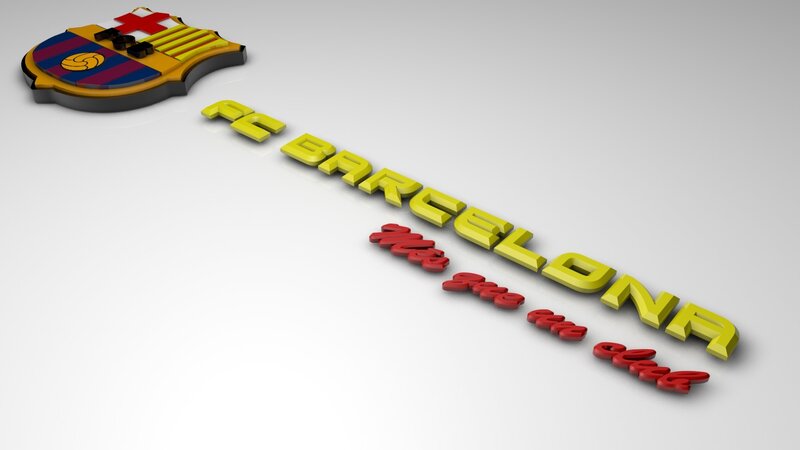 FC Barcelona logo and text