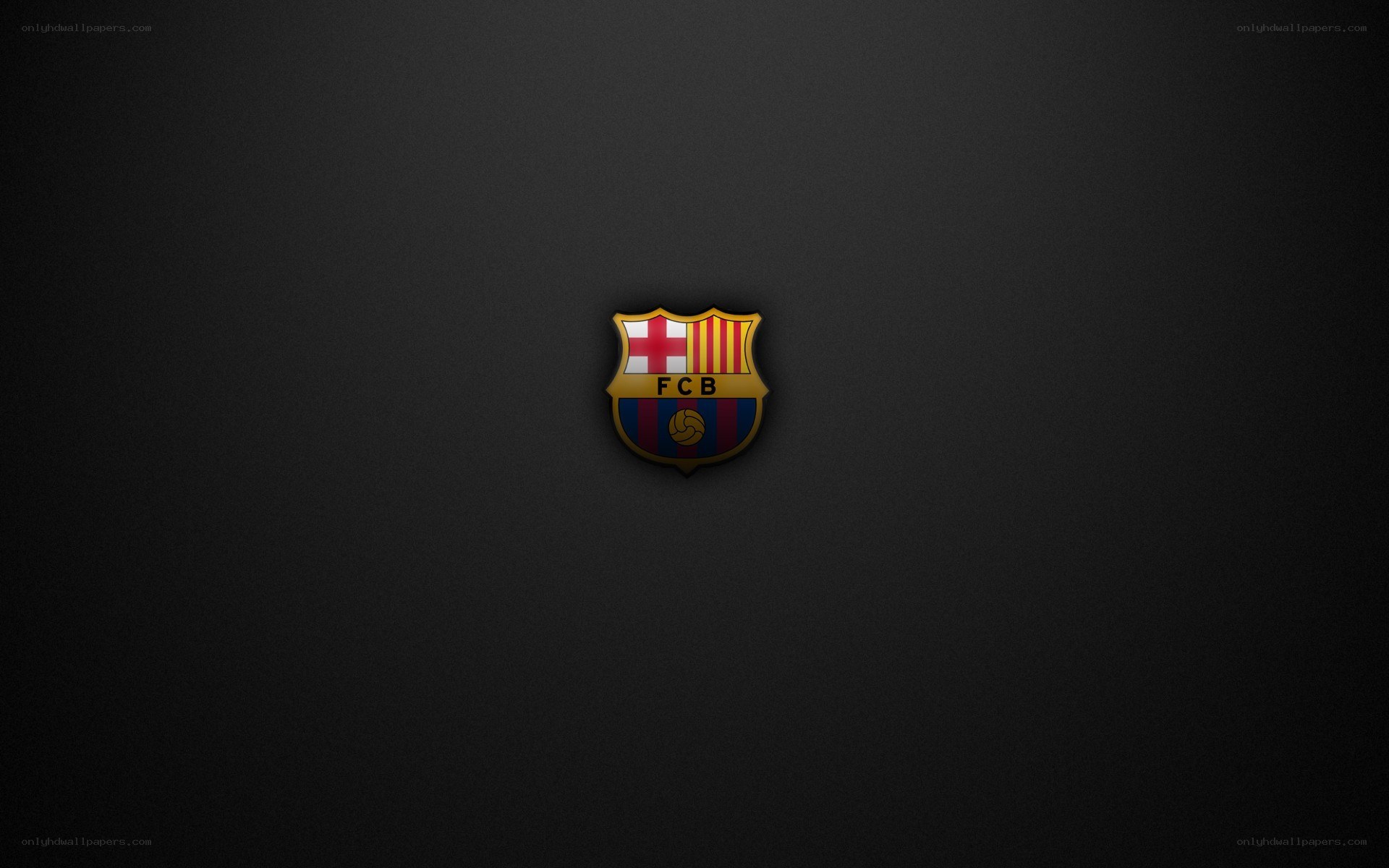 FC Barcelona logo on black