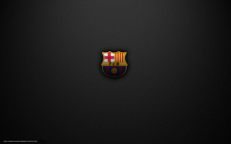 FC Barcelona logo on black