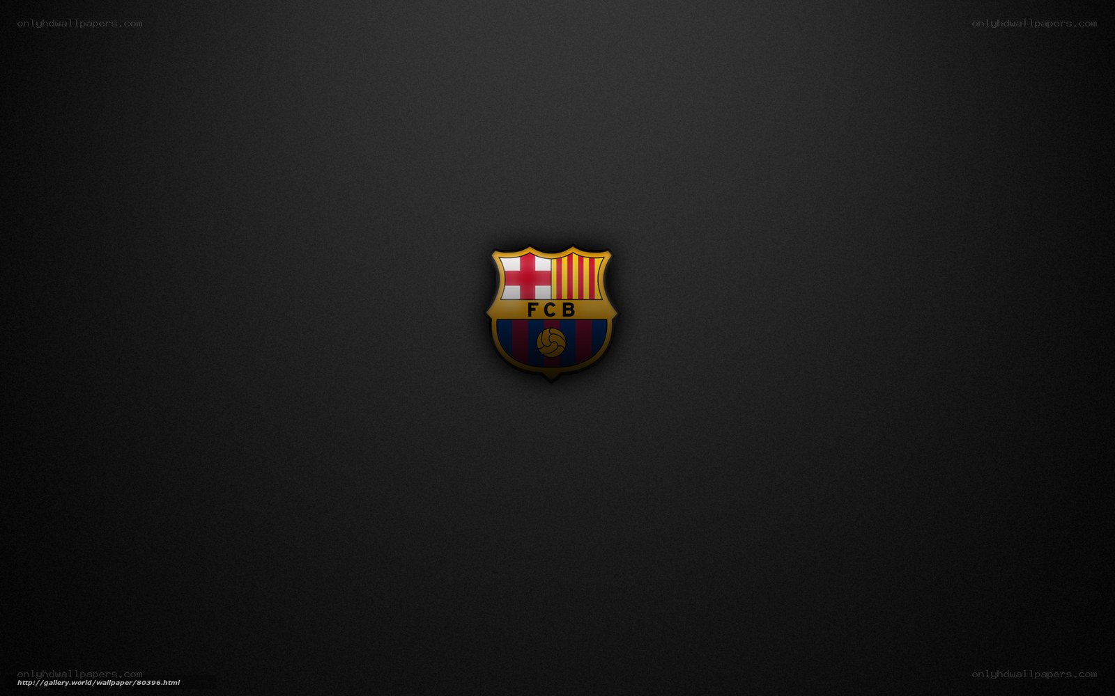 FC Barcelona logo on black