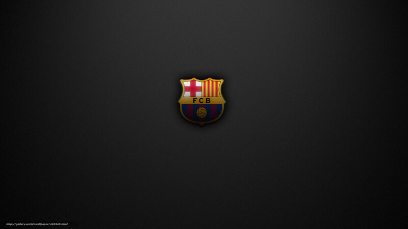 FC Barcelona logo on dark background