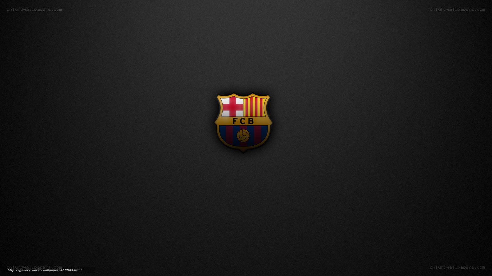 FC Barcelona logo on dark background