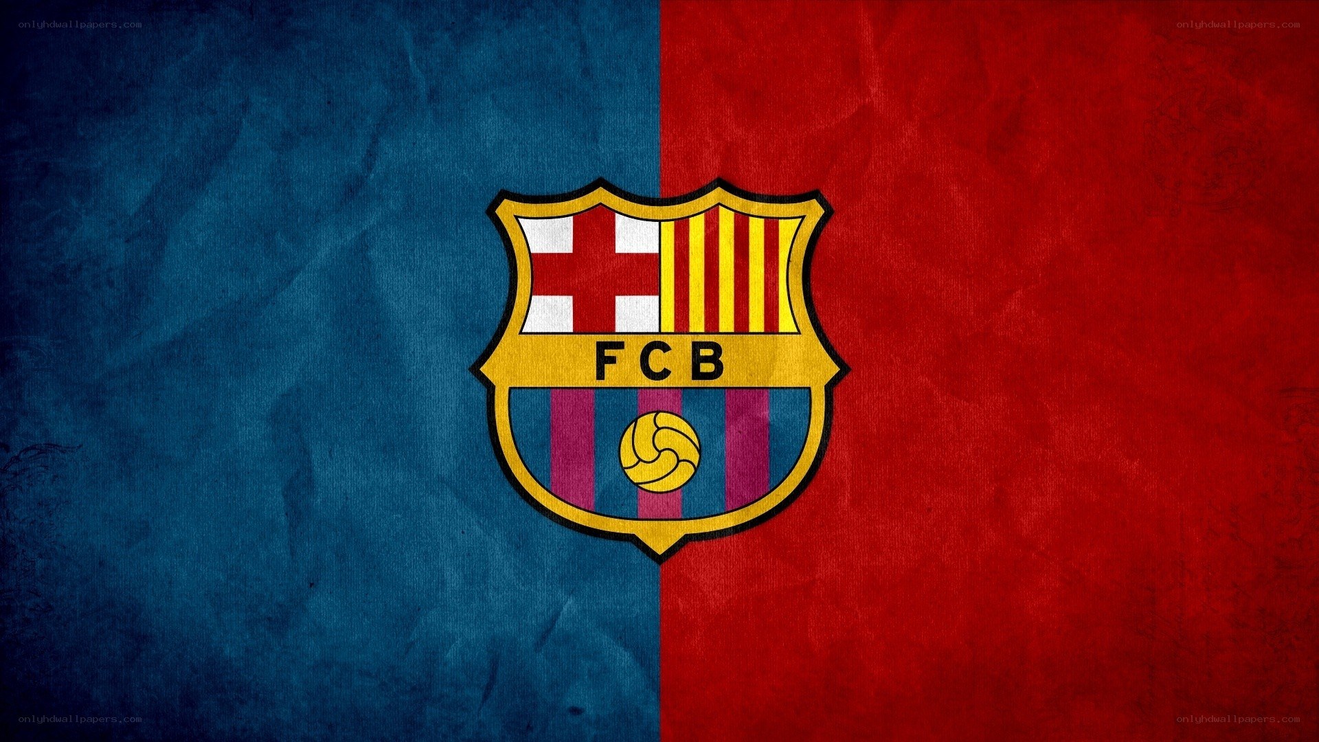 FC Barcelona logo on textured background