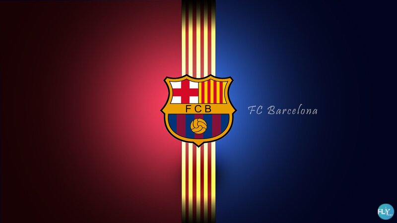 FC Barcelona Logo — Red, Dramatic